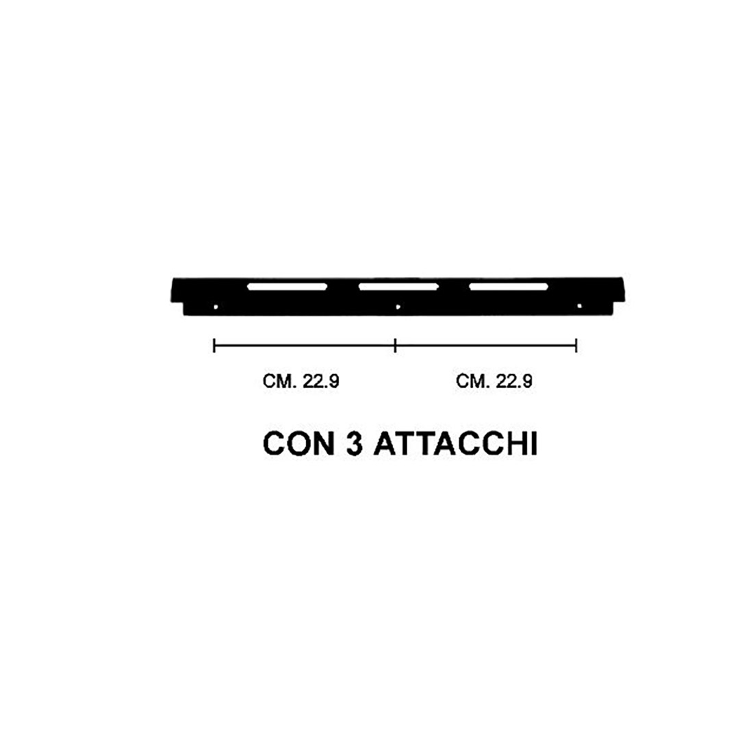 MANIGLIA FORNO X SMALVIC CM.57,5 NERA - M5285 - immagine 1